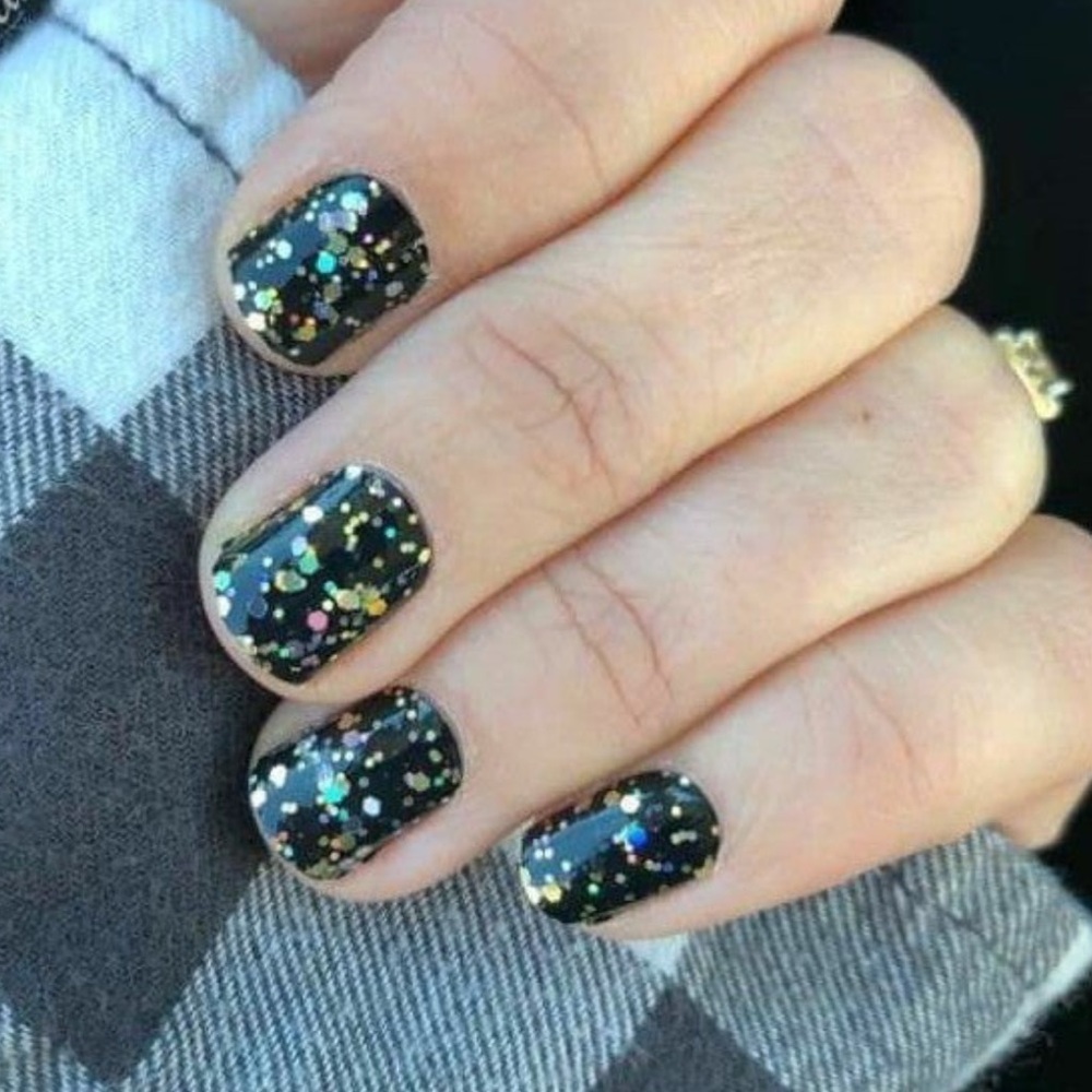 *Retired* Color Street: Black Tie Optional | Sparkle Gold Glitter Elegant Formal